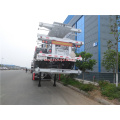 Steel frame shipping container delivery trailer